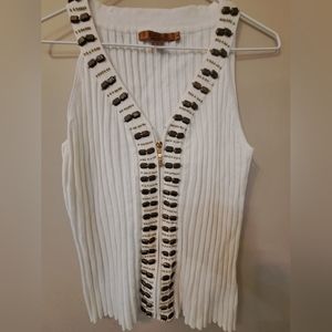 Women's  Belldini  Beaded Zip Up Top/Cardigan Sz. XL